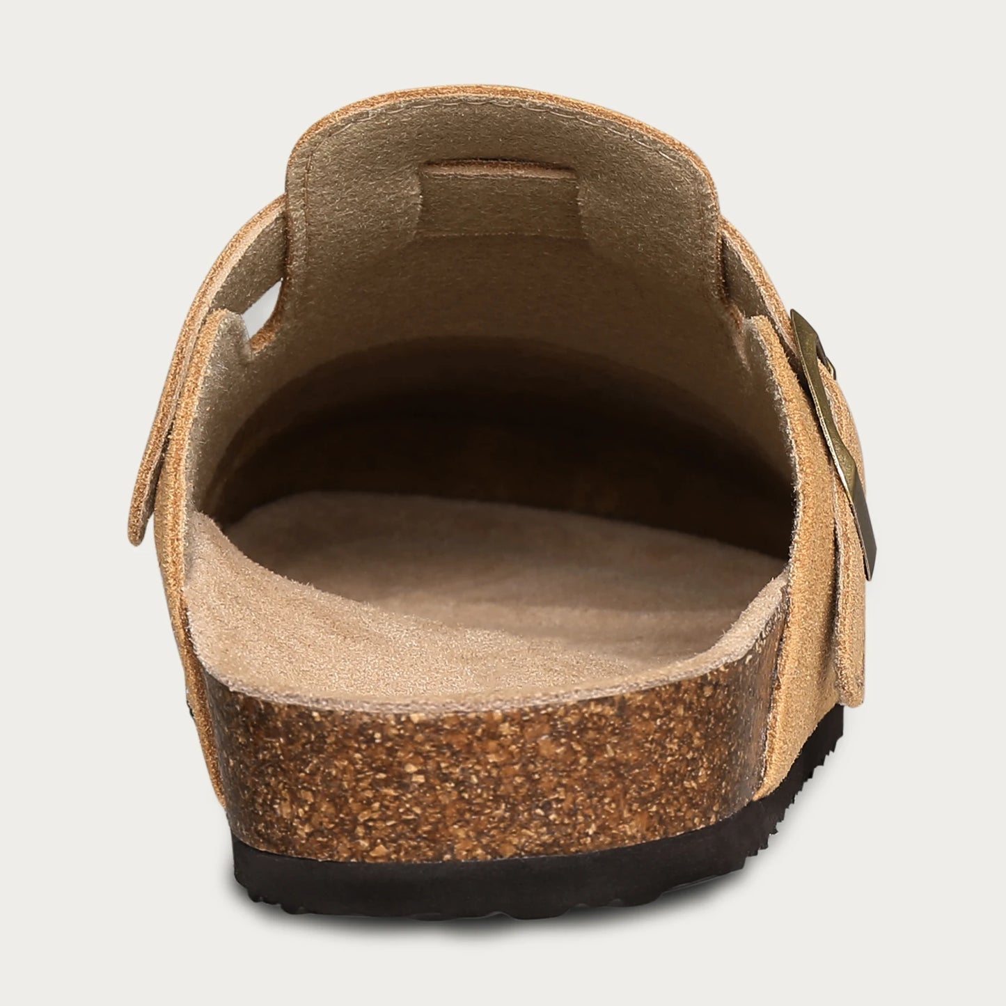 Comwarm Cork Footbed Clogs For Women Men Fashion Leather Mules Comfort Potato Shoes With Arch Support Indoor Outdoor Flat Slides
