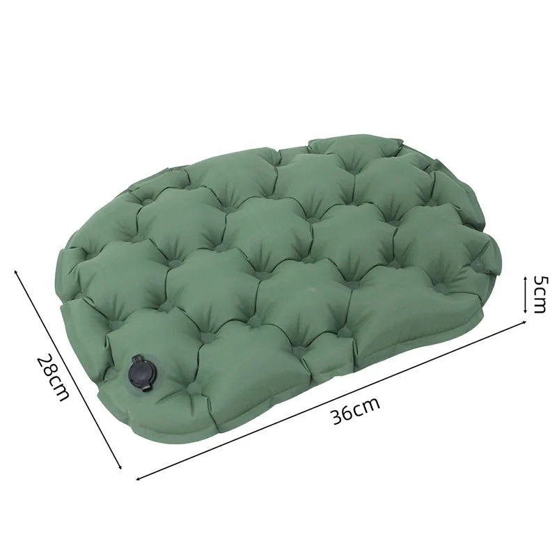 Portable Inflatable Outdoor Moisture-Proof Seat Cushion Travel Camping Sitting Pad Foldable Mattress Seat for Home Office