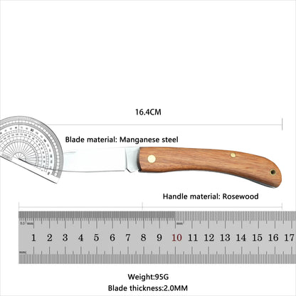Stainless Steel Folding Knife Fillet Knife fishing boat fishing accessories Rosewood-Handled Folding Pocket Knife