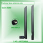 Eoth 5pcs 2.4GHZ rubber antenne Gain 5dbi SMA male px4 to SMA female extension cable for zigbee router meshtastic network largo