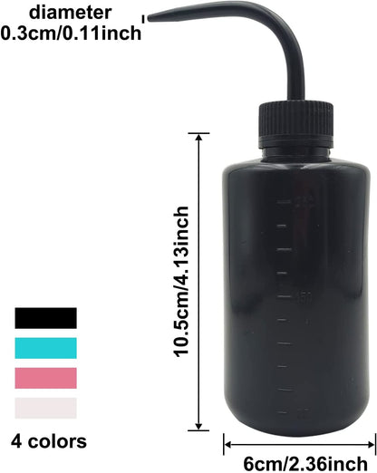 2pc Plastic Squeeze Bottle Tattoo Wash Bottle Lab Squirt Bottle Irrigation Bottle Eyelash Water Can for Cleaning Plant Experimet