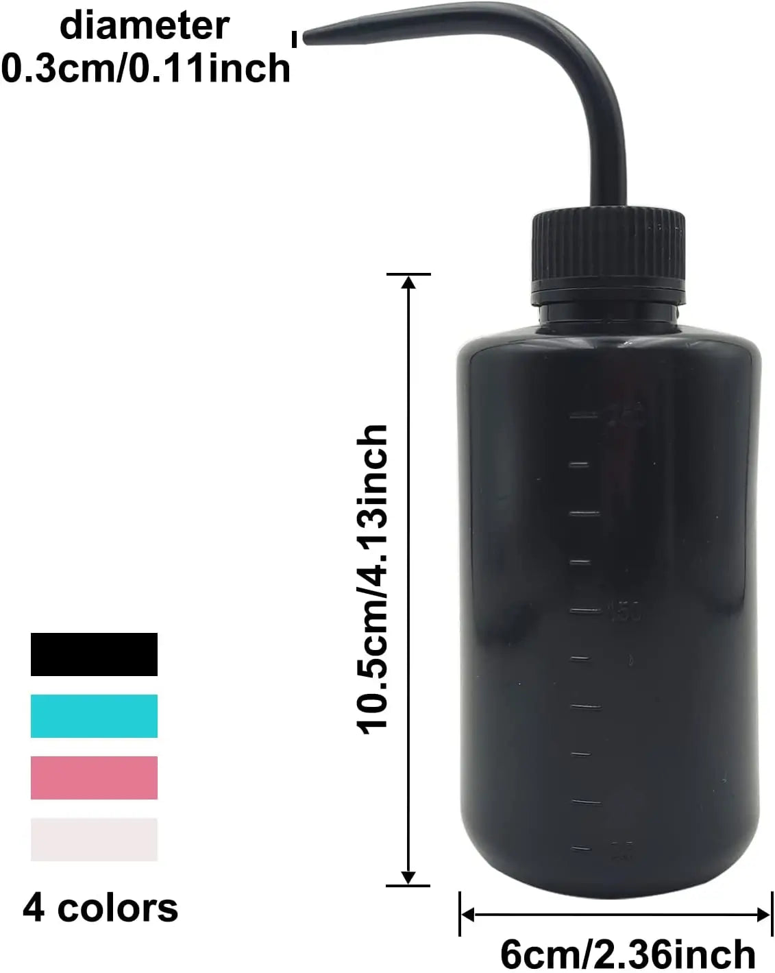 2pc Plastic Squeeze Bottle Tattoo Wash Bottle Lab Squirt Bottle Irrigation Bottle Eyelash Water Can for Cleaning Plant Experimet