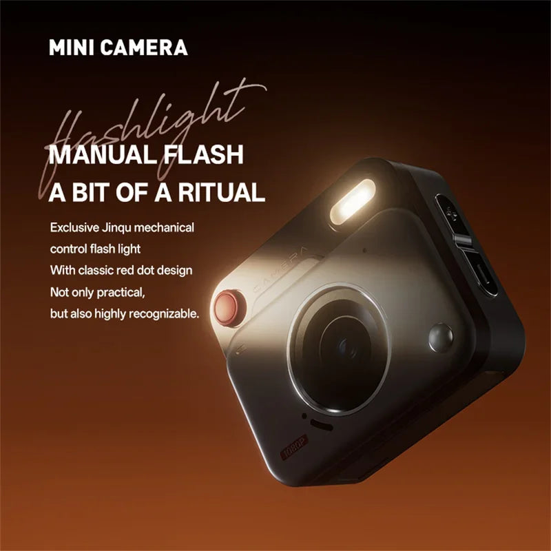 2025 New Thumb Pocket CCD Digital Camera HD Retro Mini Camera Portable Keychain Camera Outdoor Travel Photo Recorder Gift