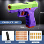 G17 Shell Throwing EVA Safety Soft Bullet Toy Gun with Blowback for Outdoor Continuous Firing Shooting Game Christmas Gift