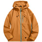 Men's Outdoor Jacket Waterproof Windbreaker Sports Climbing Trekking Multiple Pockets Skiing Softshell Zipper Hooded Jackets