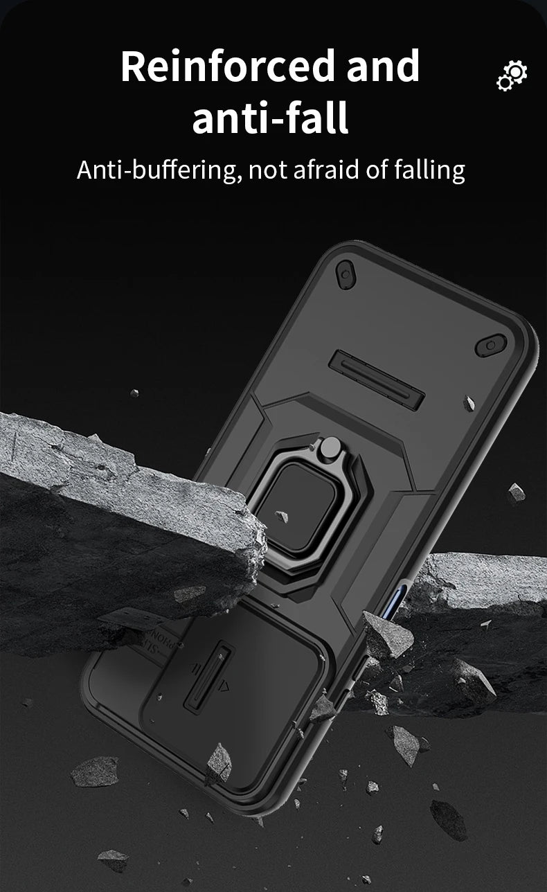 For Xiaomi Redmi 15C 4G 171mm Case Shockproof Armor Magnetic Holder Ring Case For Redmy 15C 15 C Redmi15C 4G Lens Protect Cover