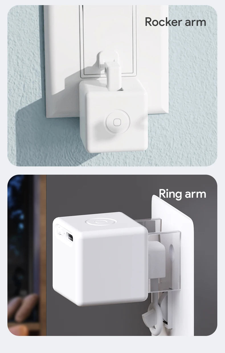 New Tuya Bluetooth Smart Touch Fingerbot Plus USB Charge Version Switch Button Pusher Arm Fingerbot Via Alice Alexa Google Home