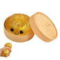 Simulation Flash Dumpling Pressure Ball Slow Rebound Soft Pinch Decompression Squishy Stress Relief Balls with Steamer