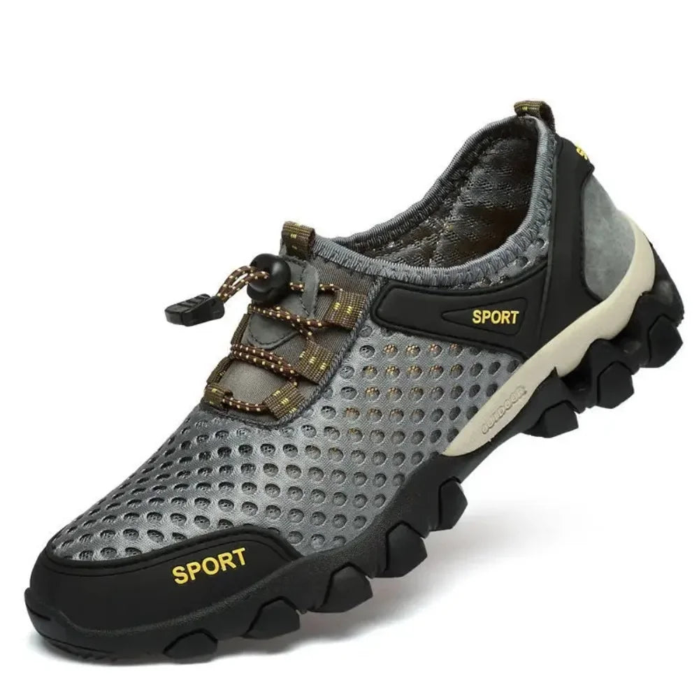 Breathable Mesh Summer Men Platform Sneakers Lightweight Casual Loafers Shoes for Running Tennis Hiking Outdoor Daily Wear