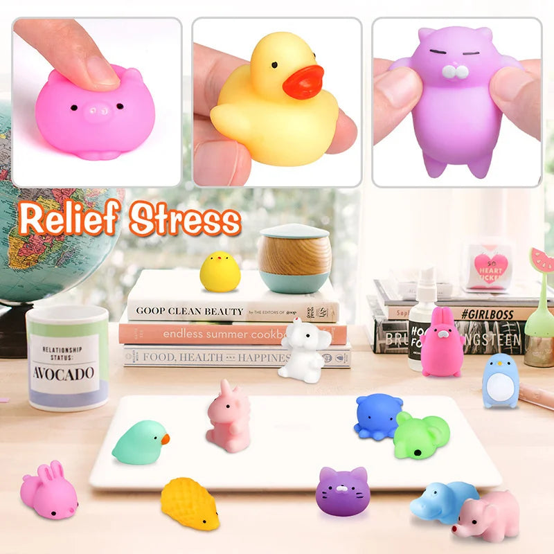 5-50PCS For  Party Gift Squishy Toy Cute Animal Antistress Ball Squeeze Mochi Rising Toys Abreact Soft Sticky Stress Relief