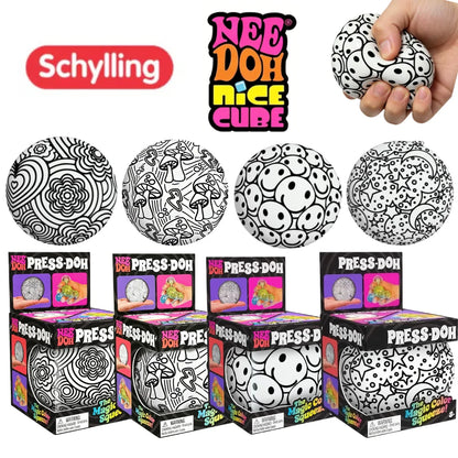 NEW NeeDoh Graffiti Ball Blind Box Series Desktop Ornament Stress Squishy Toys For People Under Pressure Fun Soft Stress Ball