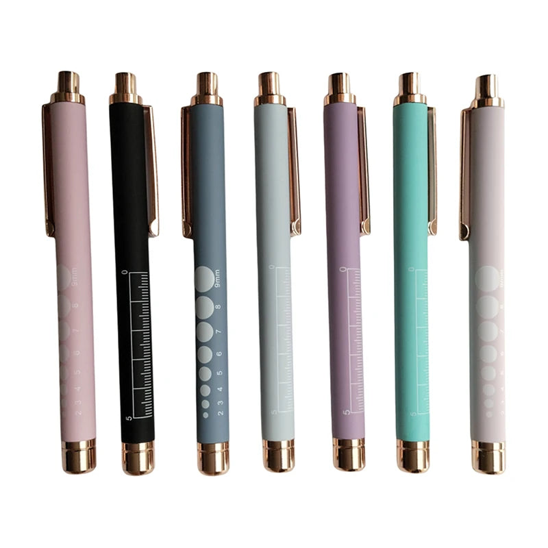 ★★★LED Medical Penlight Flashlight With Pupil Gauge Pocket Clip Pen Light For Doctor Nurse Diagnosis