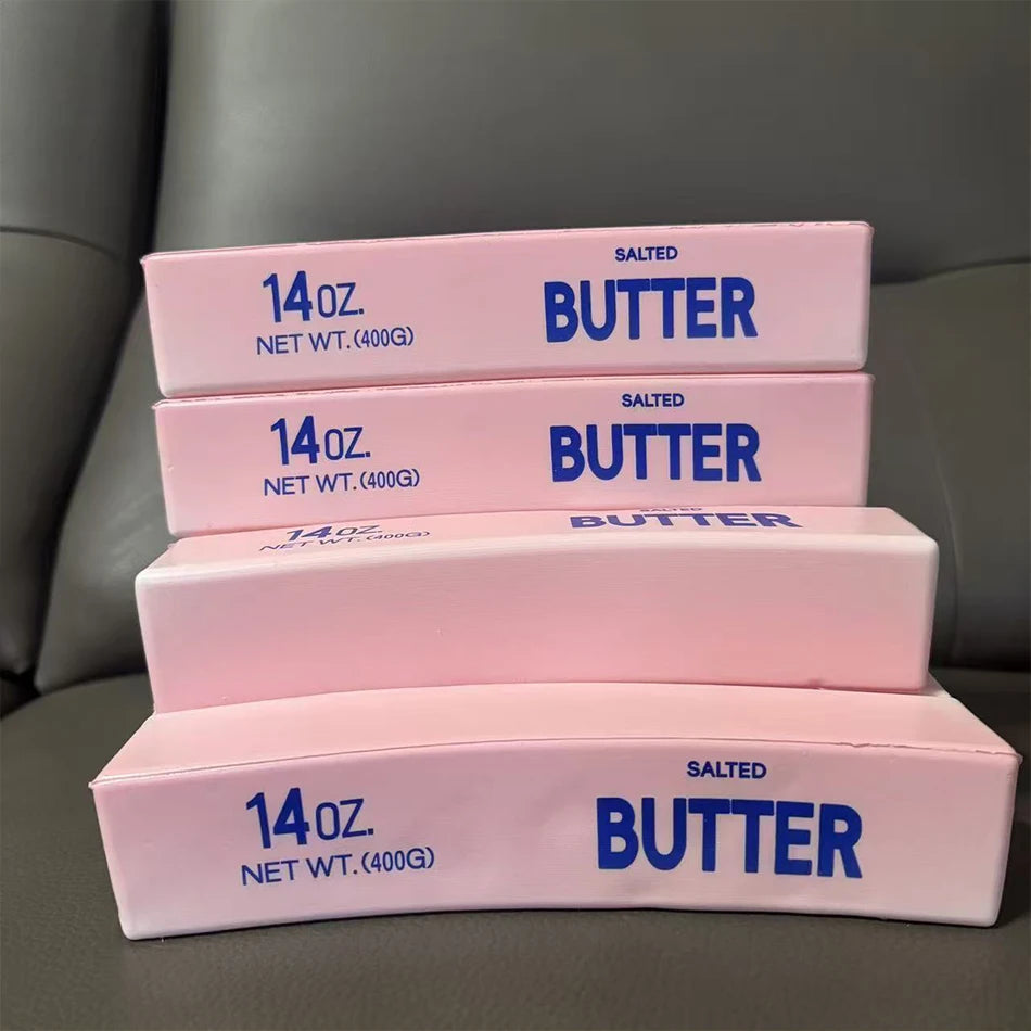 In Stock Butter Stick Squishy Toy Slow Rising Squeeze Toy Butter Bar Brick Squishy Fidget Toy Anti Stress Release Relax Gift