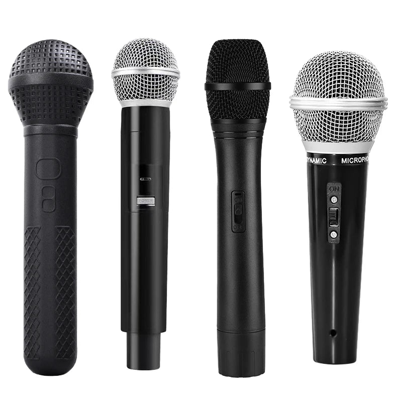 Children's Microphone Simulation Mic Model Media Interview Props Microphone Toys Educational For Kids Eloquence Performance Mic