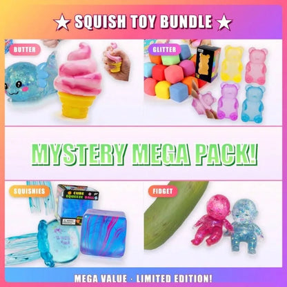 Holiday Squishy Blind Box Mystery Surprise Squeeze Toy Cute Fidget Toy Stress Relief Toy 1PC Random Gift Set