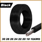 12Colors 1007 Stranded Electric Wire 5/10M 30/28/26/24/22/20/18/16AWG PVC Insulated Tinned Plating Copper Cable for DIY LED Line