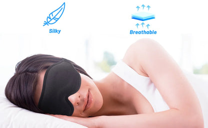 Sleep Eye Mask for Men Women, Lash Extensions 3D Sleeping Mask, Travel Blackout Night Blindfold Eye Shade Cover with Adjustable