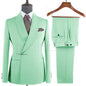 Elegant 2-Piece Men's Suit Slim Fit  Blazer And Pants Set for Wedding Groom Tuxedo Business Party