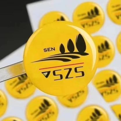 50PCS Free Custom Waterproof 3D Gel Logo Clear Crystal Epoxy Resin Dome Sticker Self-Adhesive Any Size