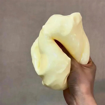 Cheese Cube Stress Ball Big Cheese Shapeable Squeeze Ball Non-Bounce Fidget Toy Relieve Stress Sensory Anti-Stress Festival Gift