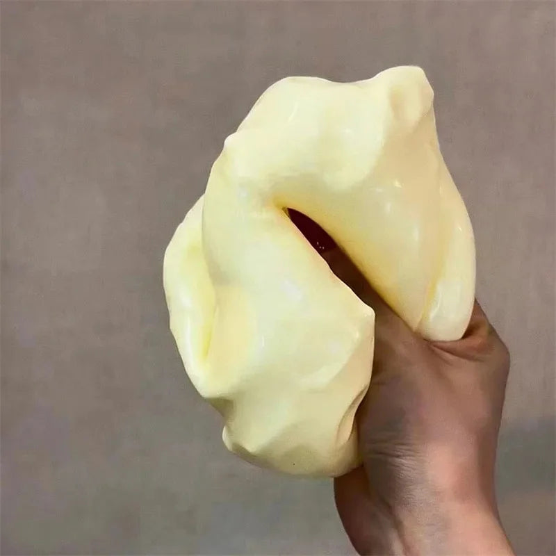 Cheese Cube Stress Ball Big Cheese Shapeable Squeeze Ball Non-Bounce Fidget Toy Relieve Stress Sensory Anti-Stress Festival Gift