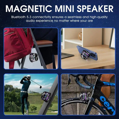 Magnetic Mini Smart light Audio Bluetooth Speaker, G200 5W  Speakers Wireless with Bluetooth 5.3, RGB Light, Game Mode, 7H Playt