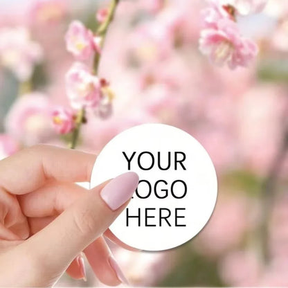 500PCS Custom Stickers and Customized Logo Wedding Birthday Gift Box Stickers Design Your Own Stickers Personalize Stickers