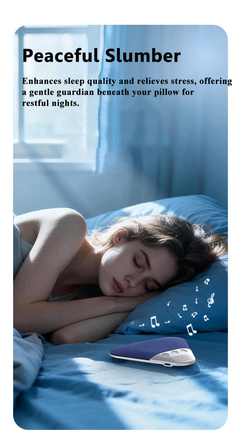 Mini Sleeping Bluetooth Speaker Rechargeable White Noise Sleep  Aid Soundbar Wireless Music Player Support TF Card Timed Shutdow