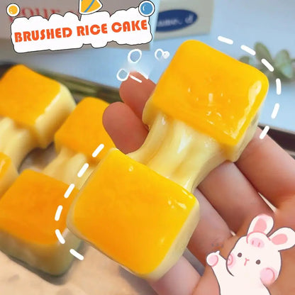 Squishy Rice Cake Stress Relief Toy Squeeze Fidget Toys for Kids Adults Realistic Soft Stretchy Sensory Gift Anti-stress
