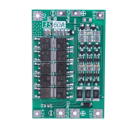 BMS 3S/4S 5A 10A 20A 25A 40A 60A Płytka zabezpieczająca ładowarkę do akumulatorów litowo-jonowych 18650 do wiertarki 12 V z funkcją wzmocnienia/balansu