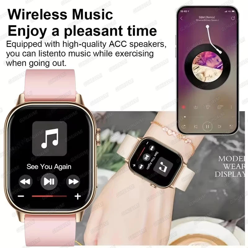 2026 New Women Fashion Sports Smart watch 2.01-inch Screen IP68K Swim GPS Positioning Bluetooth Call Health Heart Rate Bracelets