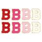 8pcs Sweet 26 Letters Towel Embroidery Patch Pink A-Z Self-adhesive Sticker Decoration For DIY Apparel Bag Crafts Accessories