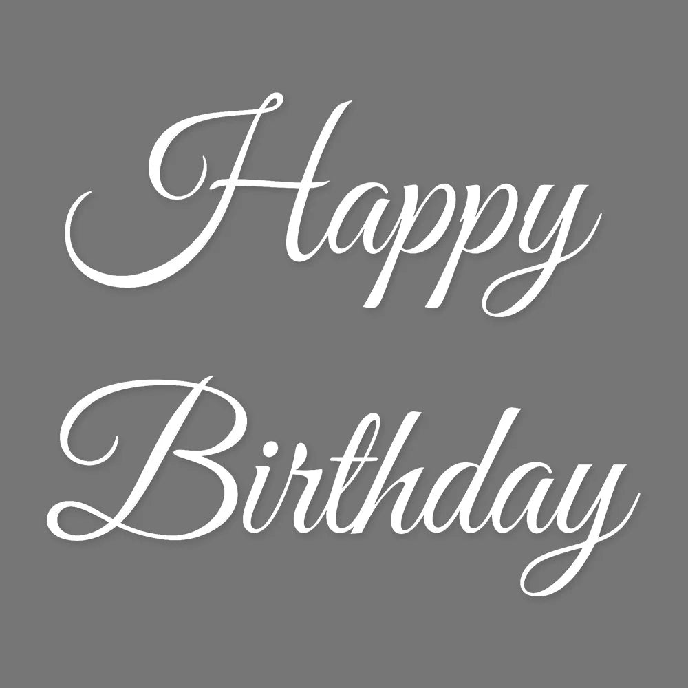 2lines/1Set Custom Birthday Party Backdrop Vinyl Stickers Waterproof Personalized Name Quote DIY Wall Mirror Decals Universal