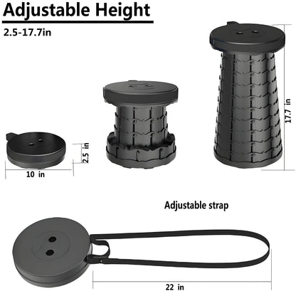Portable Folding Stool Capacity Compact Camping Seat | Lightweight for Fishing Hiking Outdoor Events Subway Bus CommutingChaises