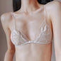 Ultra Thin French Front Buckle Bra Set Summer Breathable Lace Backless Lingerie Soft Comfort Pure Desire Ladies Underwear