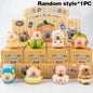 Funny Desktop Ornament Random Squishy Simulation Food Pizza Capybara Stress Ball Accessories Anti-stress Fidget Desk Decoration