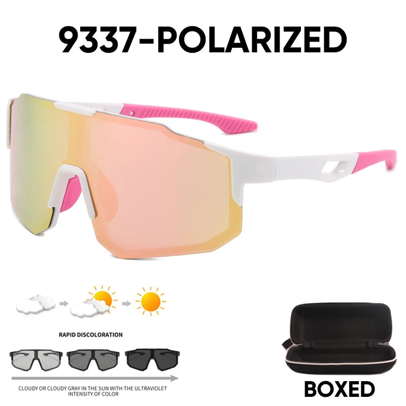 BUCKLOS Cycling Glasses Bike Goggle Outdoor Sport UV Protection Eyeswear Sunglasses Basic/Polarized Bicycle Glasses for Road MTB