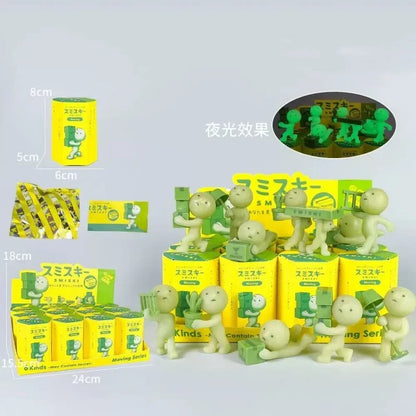 Noctilucent  Blind Box Brick Moving Bedroom Fitness Trend Toy Collectibles Blind Box Figure Doll Model Decoration Gifts