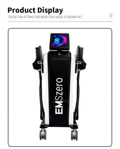 Emszero Neo Body Sculpt Machine 6500w 200hz Professional EMS Hiemt Shape rf Electrostimulation Devices 5 handles for Salon Spa