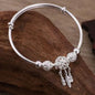 Stainless Steel Teardrop Shaped Bangle For Women Simple Chunky Gold Silver Color Adjustable Cuff Open Bracelet Fashion Jewelry
