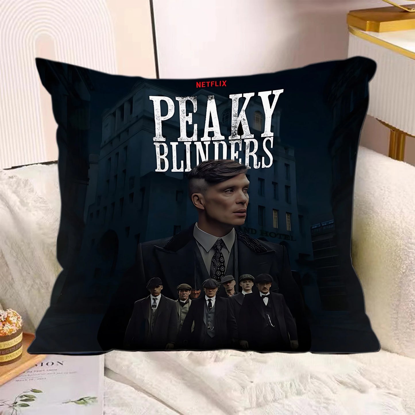 TV Series Pillow Covers Cartoon Sofa Decorative Home Double-sided Printing Short Plush Cute Cushion P-Peaky B-Blinders Cover