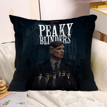 TV Series Pillow Covers Cartoon Sofa Decorative Home Double-sided Printing Short Plush Cute Cushion P-Peaky B-Blinders Cover