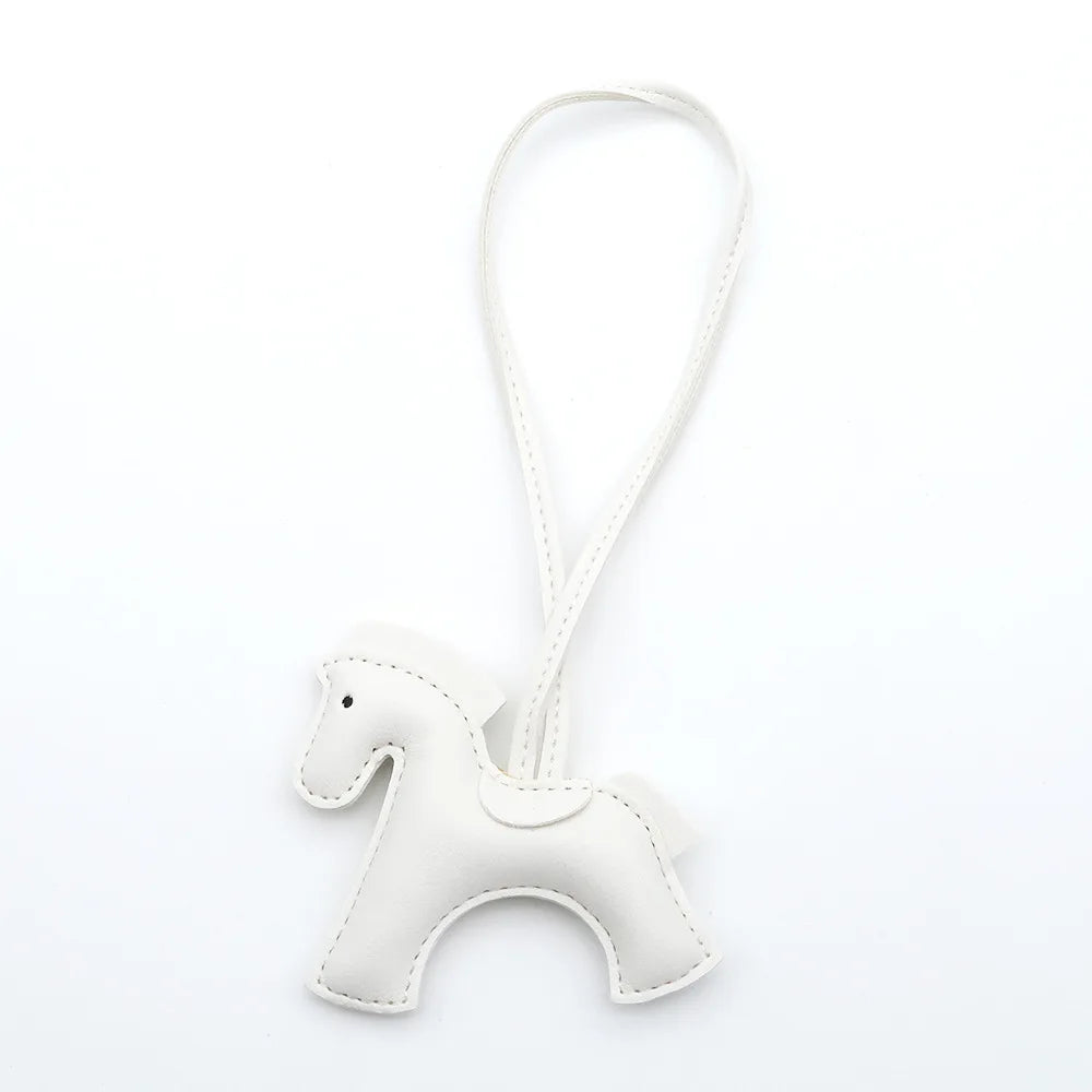 Pony Bag Charm, PU Leather Luggage & Car Pendant, Premium Versatile Travel Accessories