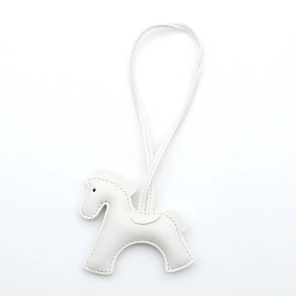 Pony Bag Charm, PU Leather Luggage & Car Pendant, Premium Versatile Travel Accessories