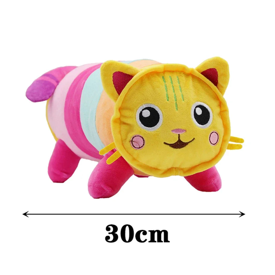 HOT Gabby Dollhouse Plush Toy Mercat Cartoon Stuffed Animals Smiling Cat Racing Car Cat Hug Gaby Girl Dolls Kids Birthday Gifts-