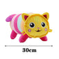 HOT Gabby Dollhouse Plush Toy Mercat Cartoon Stuffed Animals Smiling Cat Racing Car Cat Hug Gaby Girl Dolls Kids Birthday Gifts-
