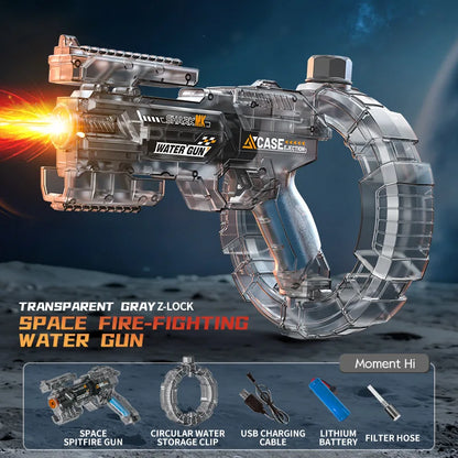 Simulated Firing Electric Water Gun for KidsLarge Capacity Automatic Water Blaster Children Summer Outdoor Game Toys for Aldult