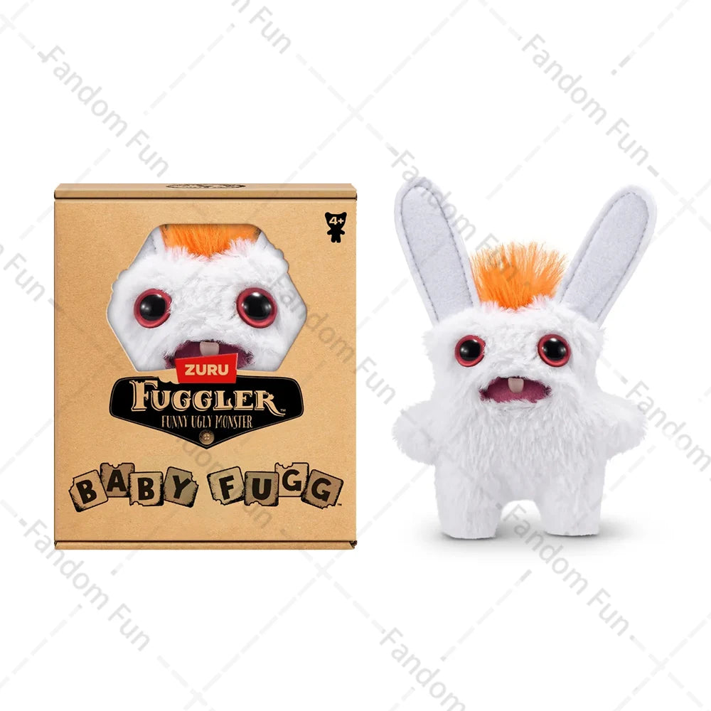 Baby Fugg Fuggler Monster Plush Doll  Original Rabid Rabbit Funny Ugly Hedge Grog Screech Wide-Eyed Teeth Monster With Box