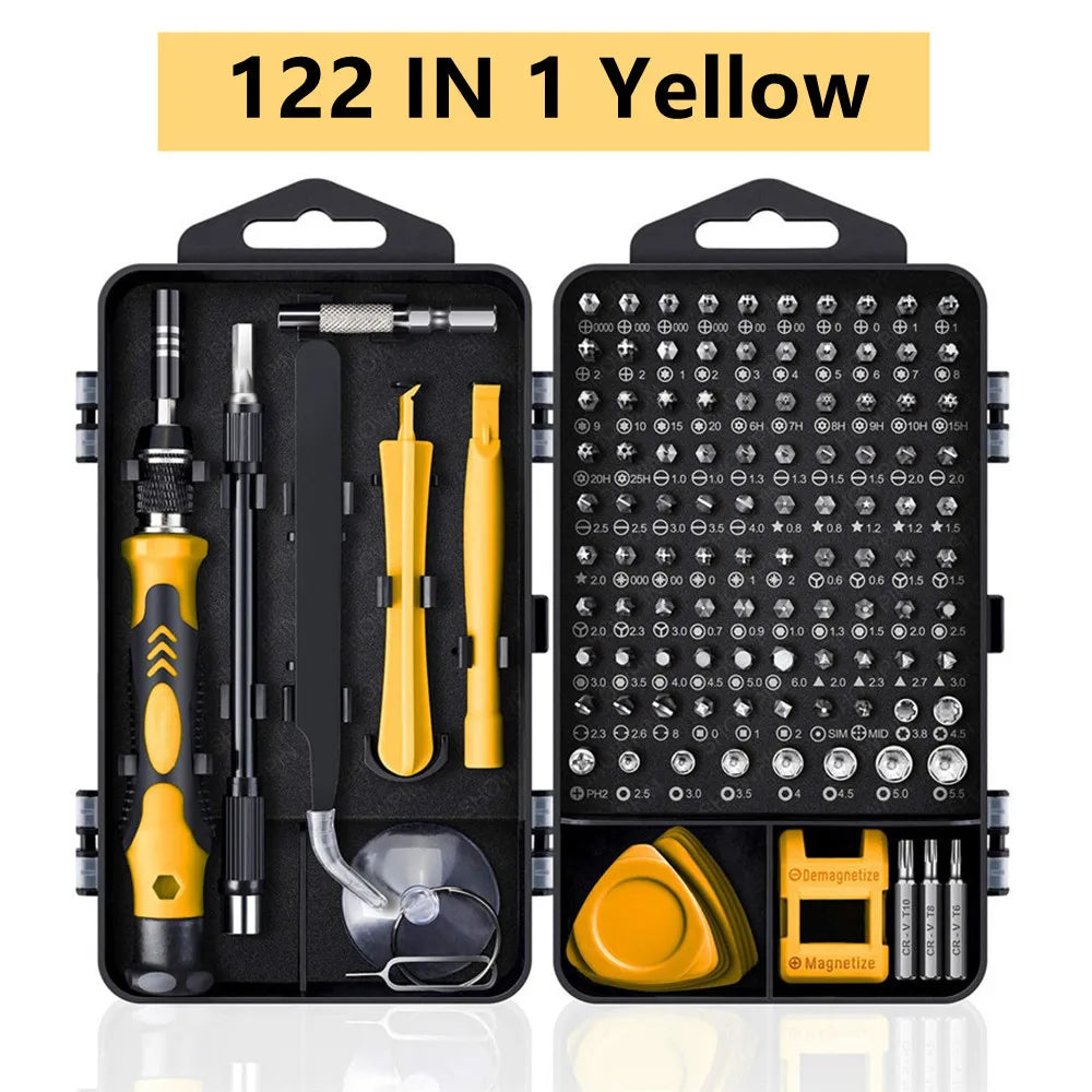 115/122/160 In 1 Precision Screwdriver Sets, Computer Repair Kit with Mini Wrench and Screw Remover,For Tablets,Watches,Iphones