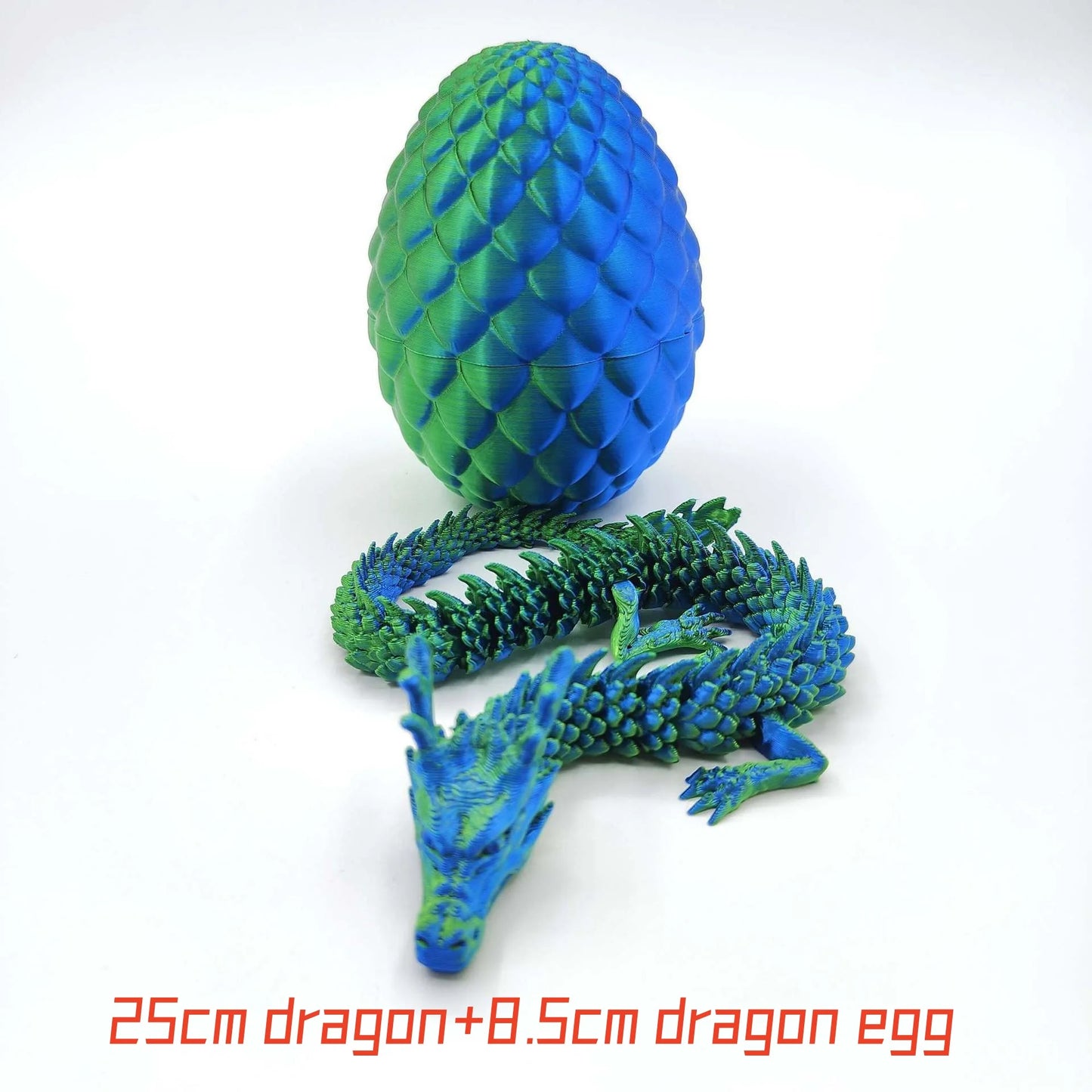 1 Set 3D Printed Dragon Egg Ornamental Toy Joint Activity Model Stress Relief Fidget Toys Gift for Kids Adults Home Office Decor